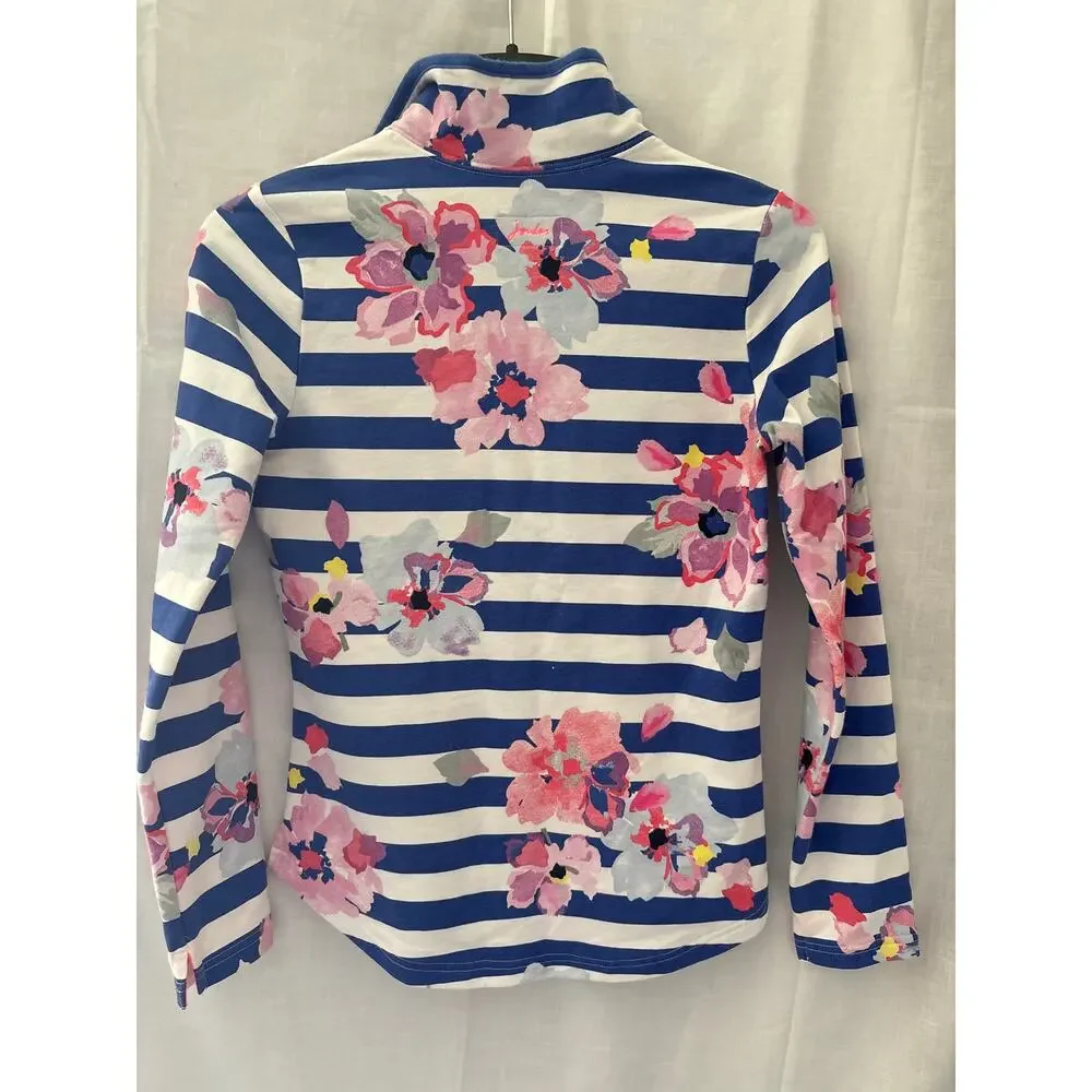 Joules Size 2 Floral Casual 1/4 Zip Floral Print Sweatshirt Top Fairdale Print - Picture 5 of 5